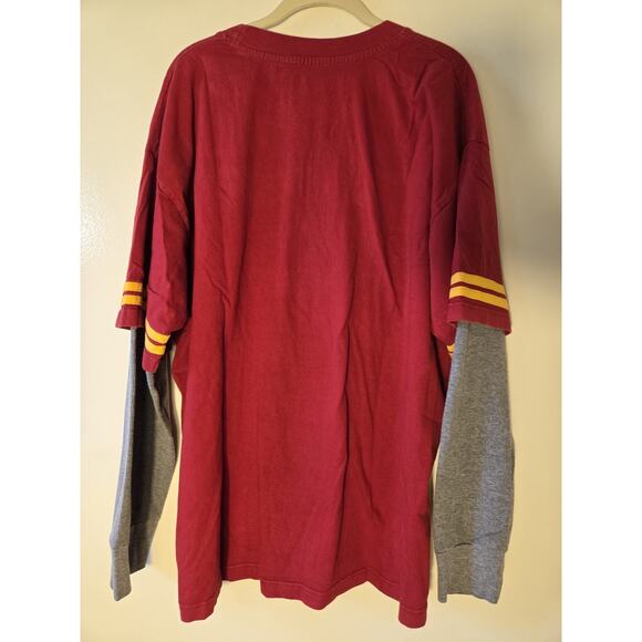 USC Trojans NCAA Cadre Red Long Sleeve Embroidered Shirt Mens XL Burgandy Gold - Picture 6 of 8